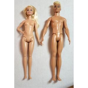 2016 Barbie Millie Face Fashionista Ken Doll Blond Molded Hair Blue Eyes Nude